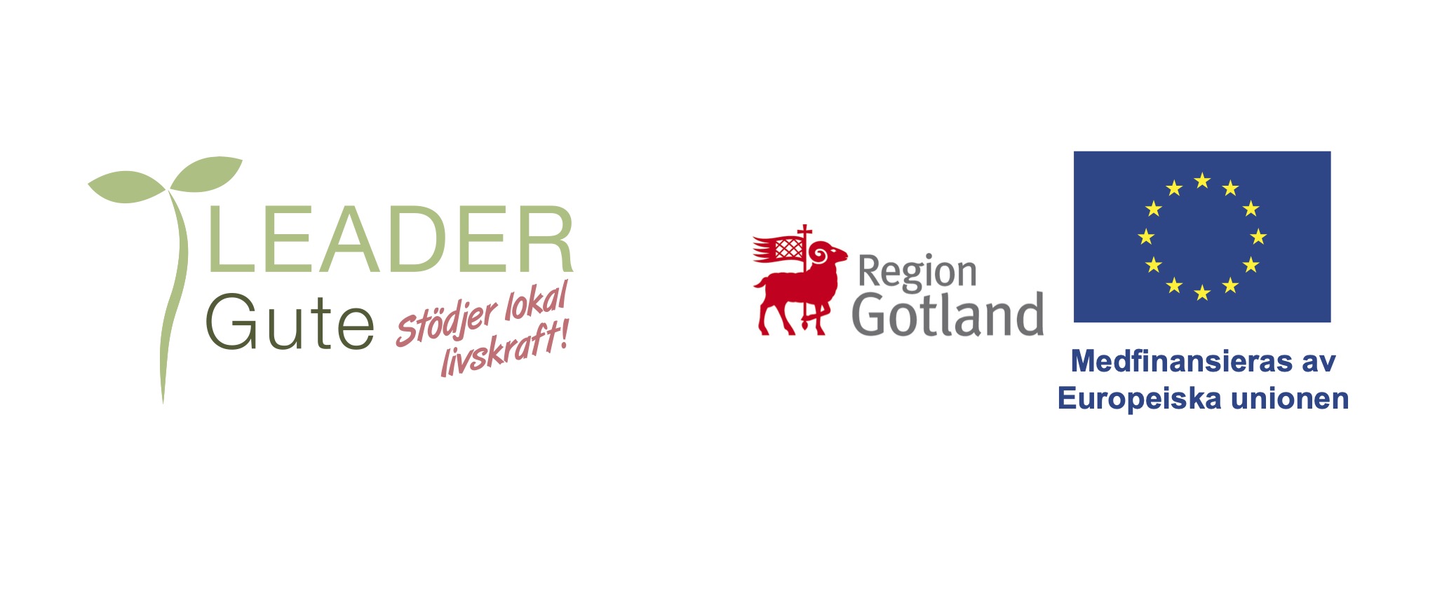 Logotyper Leader Gute Region Gotland EU 2023-2027